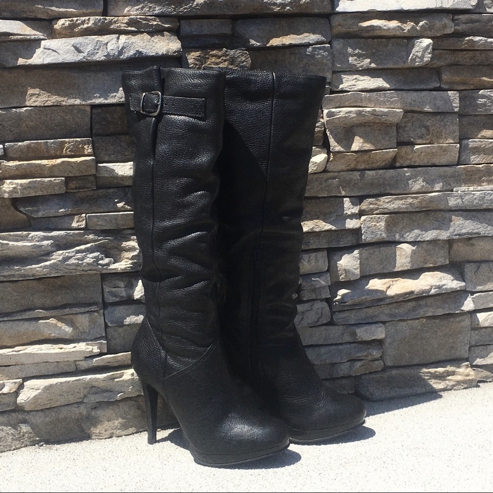 Cathy Jean Heel Boots w/ Buckle